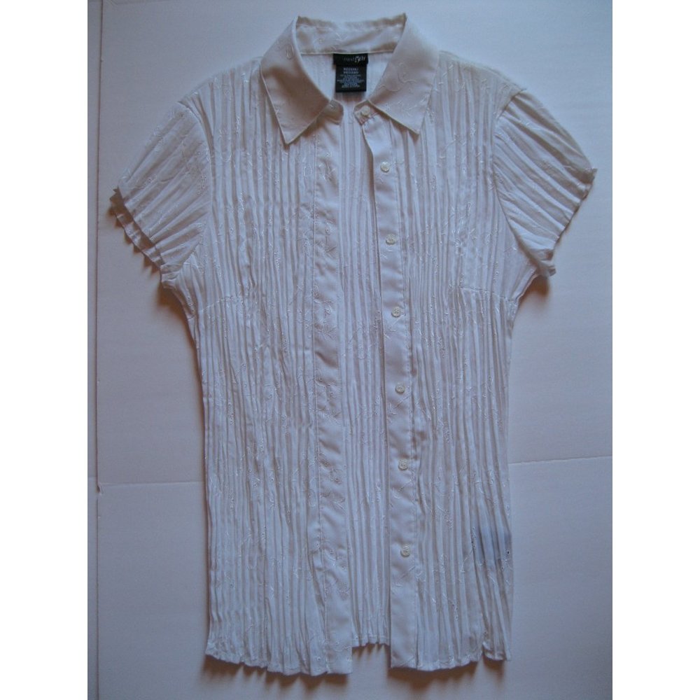 East 5th White Sheer Short Sleeve Shirt